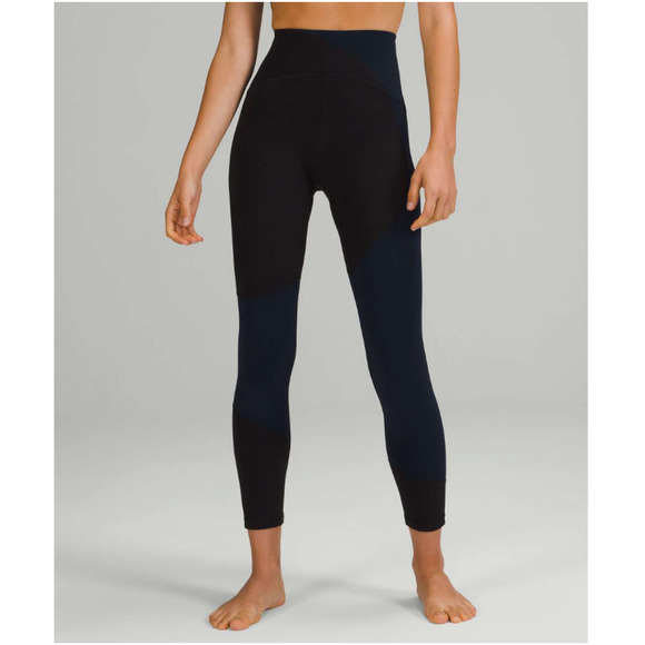 Lululemon Nulu Colour Block Tight True Navy BLK - Picture 1 of 14